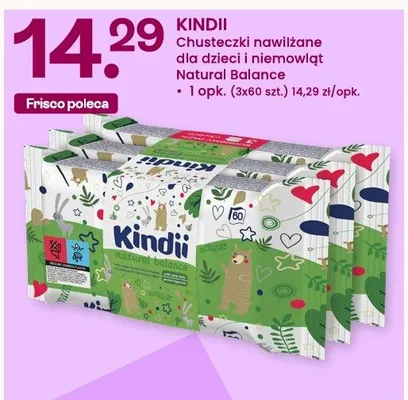 Chusteczki nawilżane dla dzieci i niemowląt natural balance promocja w Frisco