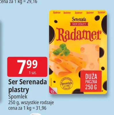 Ser Serenada plastry Spomlek promocja w Leclerc