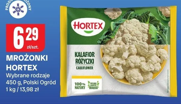 Mrożonki kalafior różyczki promocja w Chorten