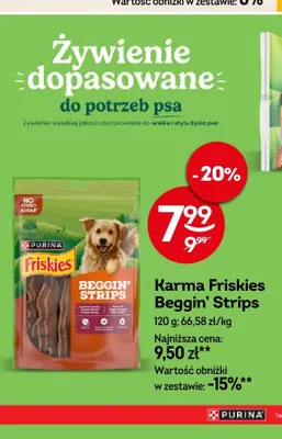 Przysmak dla psów Purina Friskies Beggin' Strips promocja w Żabka