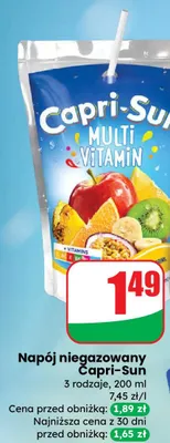 Napój niegazowany 3 rodzaje promocja w Dino