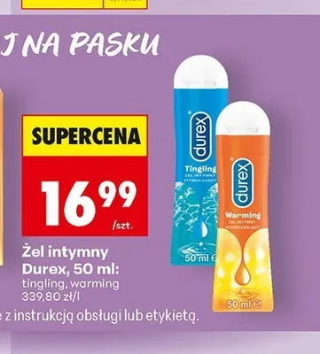 Żel intymny Durex Warming promocja w Biedronka