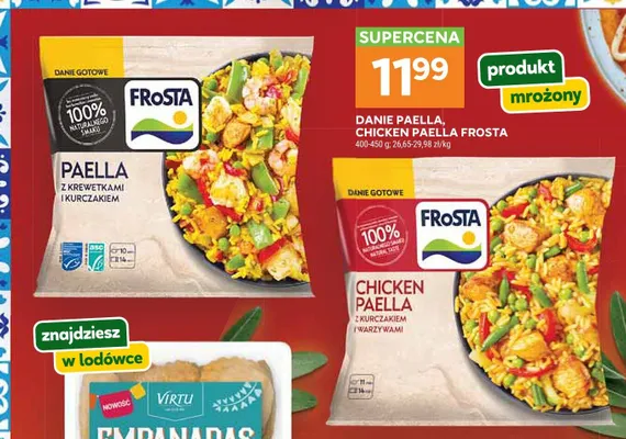 Danie Chicken Paella Frosta promocja w Stokrotka