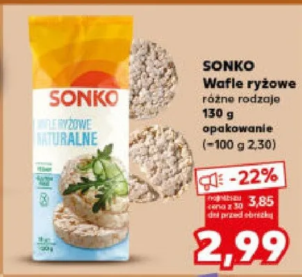 Wafle ryżowe różne rodzaje promocja w Kaufland