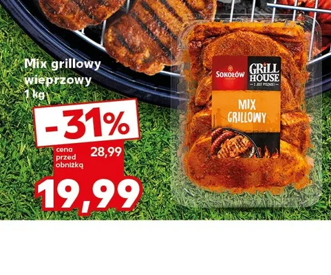 Mix grillowy wieprzowy Sokołów promocja w Kaufland