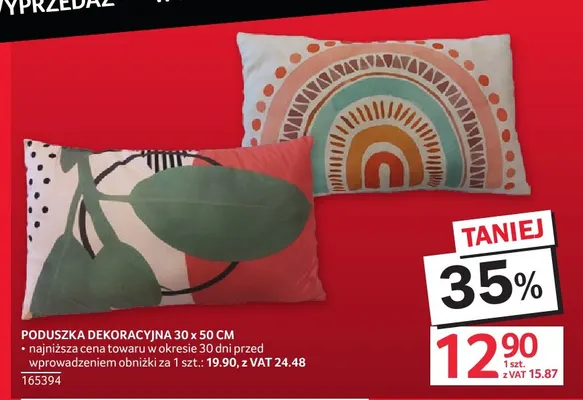 Poduszka dekoracyjna 30x50 cm promocja w Selgros
