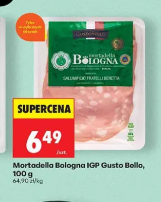 Mortadella Bologna IGP Gusto Bello promocja w Biedronka