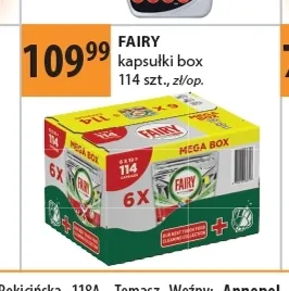 Kapsułki do zmywarki Fairy box promocja w Drogerie Laboo