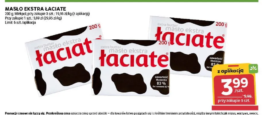 Masło ekstra łaciate promocja w Stokrotka