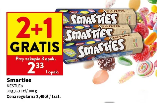 Cukierki Nestle Smarties promocja w Intermarche
