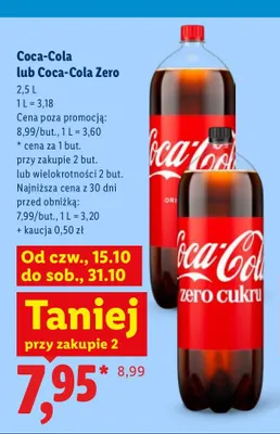 Napój gazowany Coca-Cola promocja w Lidl
