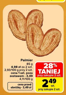 Ciastko Palmier promocja w Carrefour