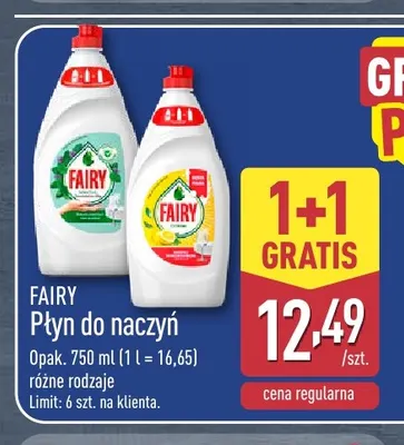 Płyn do naczyń Fairy promocja w Aldi