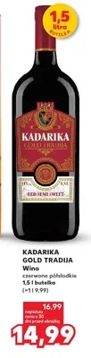 Wino czerwone półsłodkie Gold Tradija promocja w Kaufland