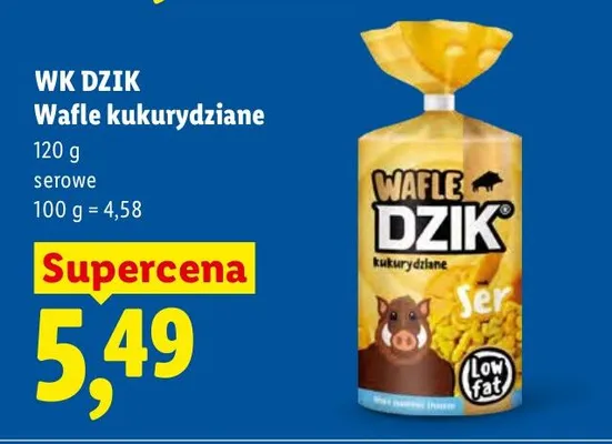 Wafle kukurydziane serowe promocja w Lidl