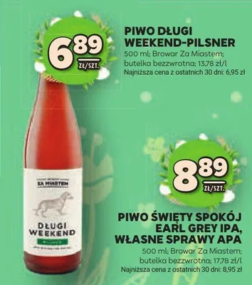 Piwo długi weekend-pilsner promocja w Stokrotka