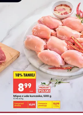 Mięso z uda kurczaka polskie promocja w Biedronka