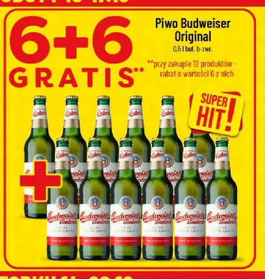 Piwo Budweiser Original promocja w POLOmarket