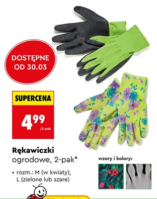 Rękawiczki ogrodowe promocja w Biedronka