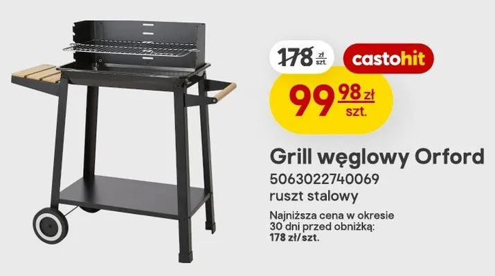 Grill węglowy Orford Castorama promocja w Castorama