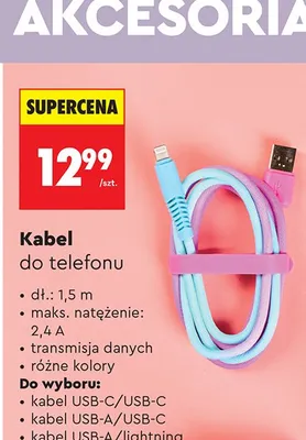 Kabel do telefonu promocja w Biedronka
