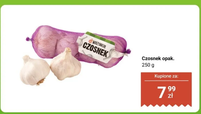 Czosnek 250 g promocja w Biedronka