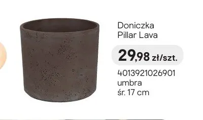 Doniczka Pillar Lava umbra śr. 17cm promocja w Castorama