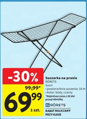 Suszarka na pranie promocja w Intermarche