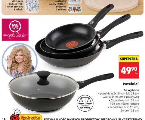 Patelnia MG Home o śr. 24 cm promocja w Biedronka