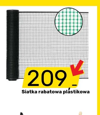 Siatka rabatowa plastikowa 1x50 m promocja w Bricomarche