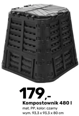 Kompostownik 480l promocja w Bricomarche