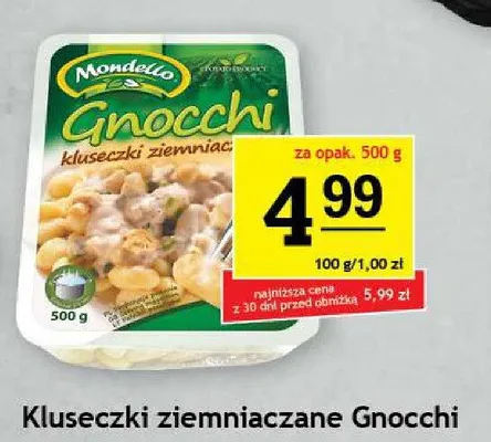Kluseczki ziemniaczane Gnocchi Mondello promocja w Gram Market