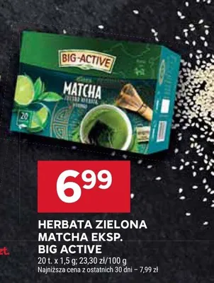 Herbata zielona matcha eksp. promocja w Stokrotka