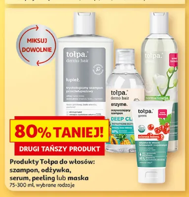 Produkty Tołpa do włosów promocja w Auchan