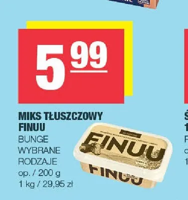 Miks tłuszczowy Finuu Bunge promocja w SPAR