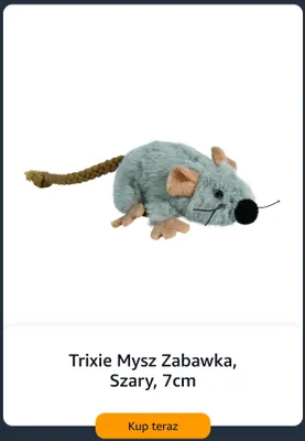 Mysz zabawka Trixie szara 7 cm promocja w Amazon