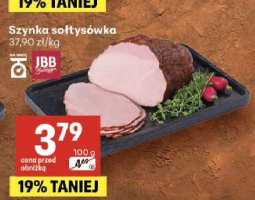 Szynka sołtysówka JBB promocja w Delikatesy Centrum