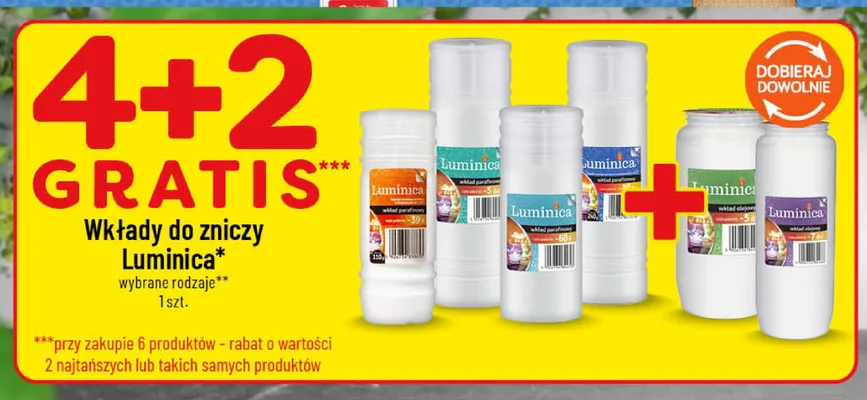 Wkłady do zniczy Luminica promocja w POLOmarket