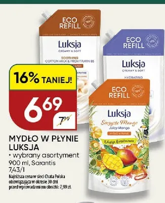 Mydło w płynie Luksja promocja w Chata Polska