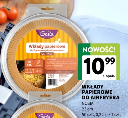 Wkłady papierowe do airfryera 23cm promocja w Intermarche
