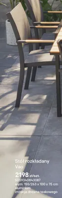 Stół rozkładany Vao promocja w Castorama