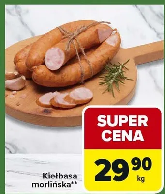 Kiełbasa morlińska promocja w Carrefour Express
