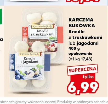 Knedle z jagodami Karczma Bukówka promocja w Kaufland