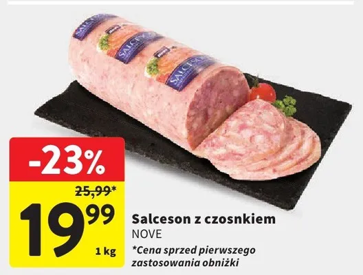 Salceson z czosnkiem Nove promocja w Intermarche