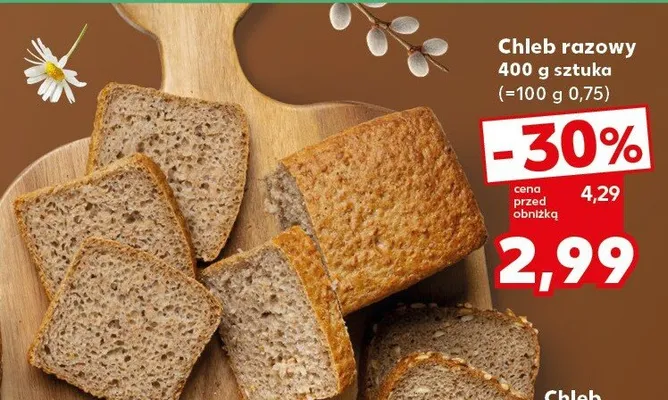 Chleb razowy promocja w Kaufland
