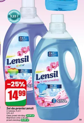 Żel do prania Lensil promocja w Dino