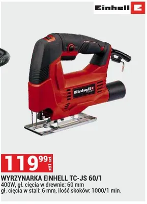 Wyrzynarka Einhell TC-JS 60/1 400W promocja w Merkury Market