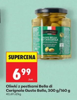 Oliwki z pestkami Bella di Cerignola Gusto Bello promocja w Biedronka