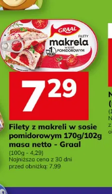 Filety z makreli w sosie pomidorowym Graal promocja w Hitpol