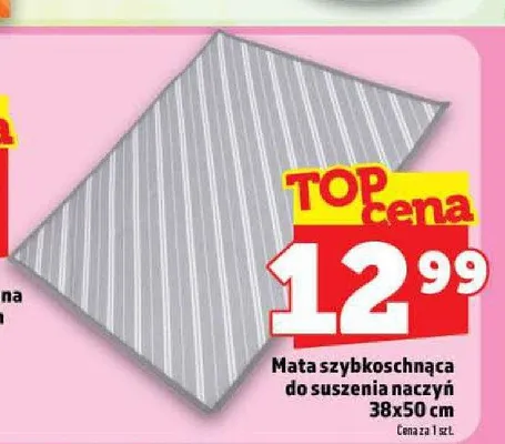 Mata szybkoschnąca do suszenia naczyń 38x50 cm promocja w TOPAZ